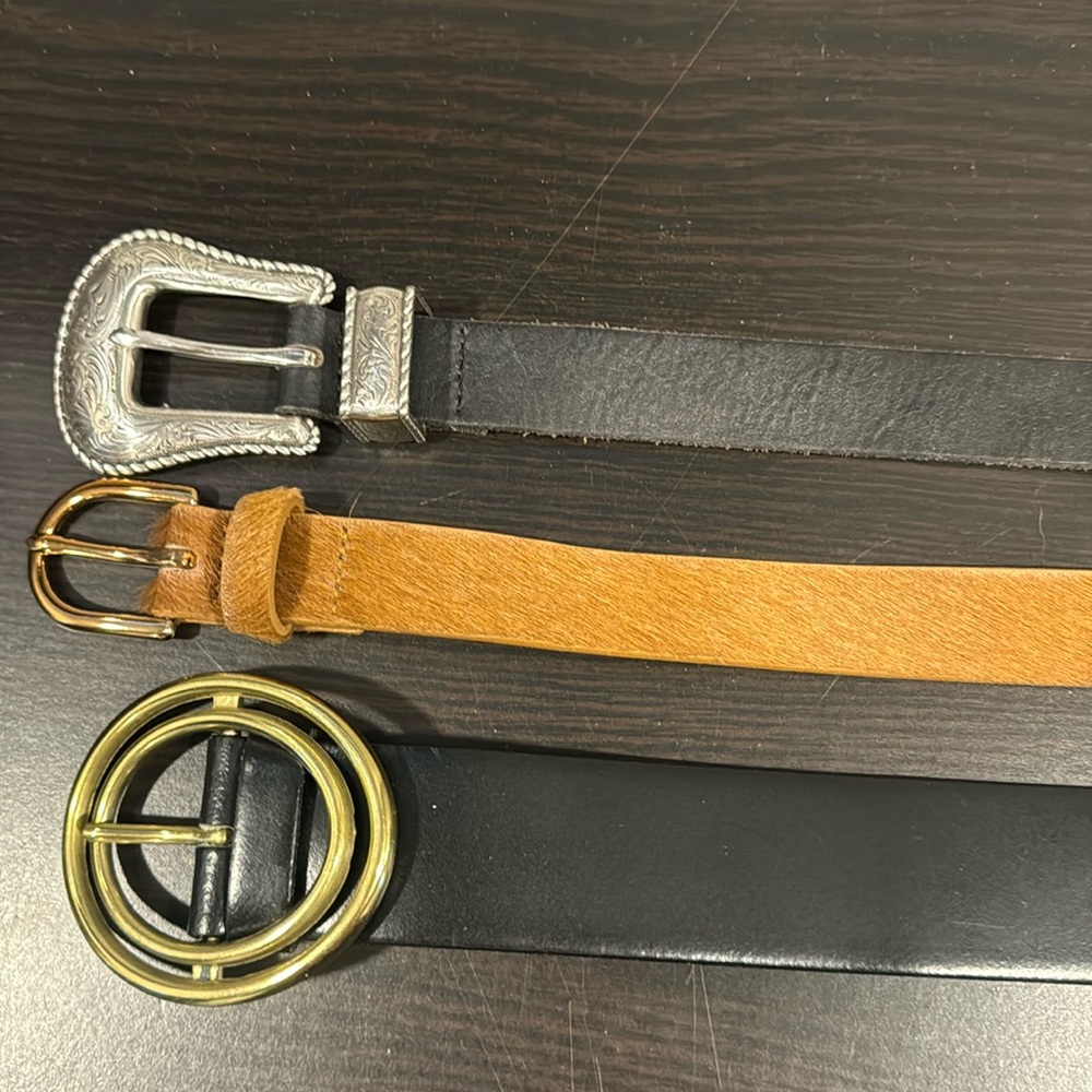 Three belts - size medium